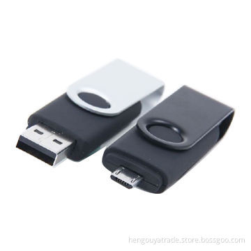 Mobile Phone USB Flash Drives, Made of Plastic + Metal Material